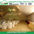 Romantic wedding marquee tent with liner decoration